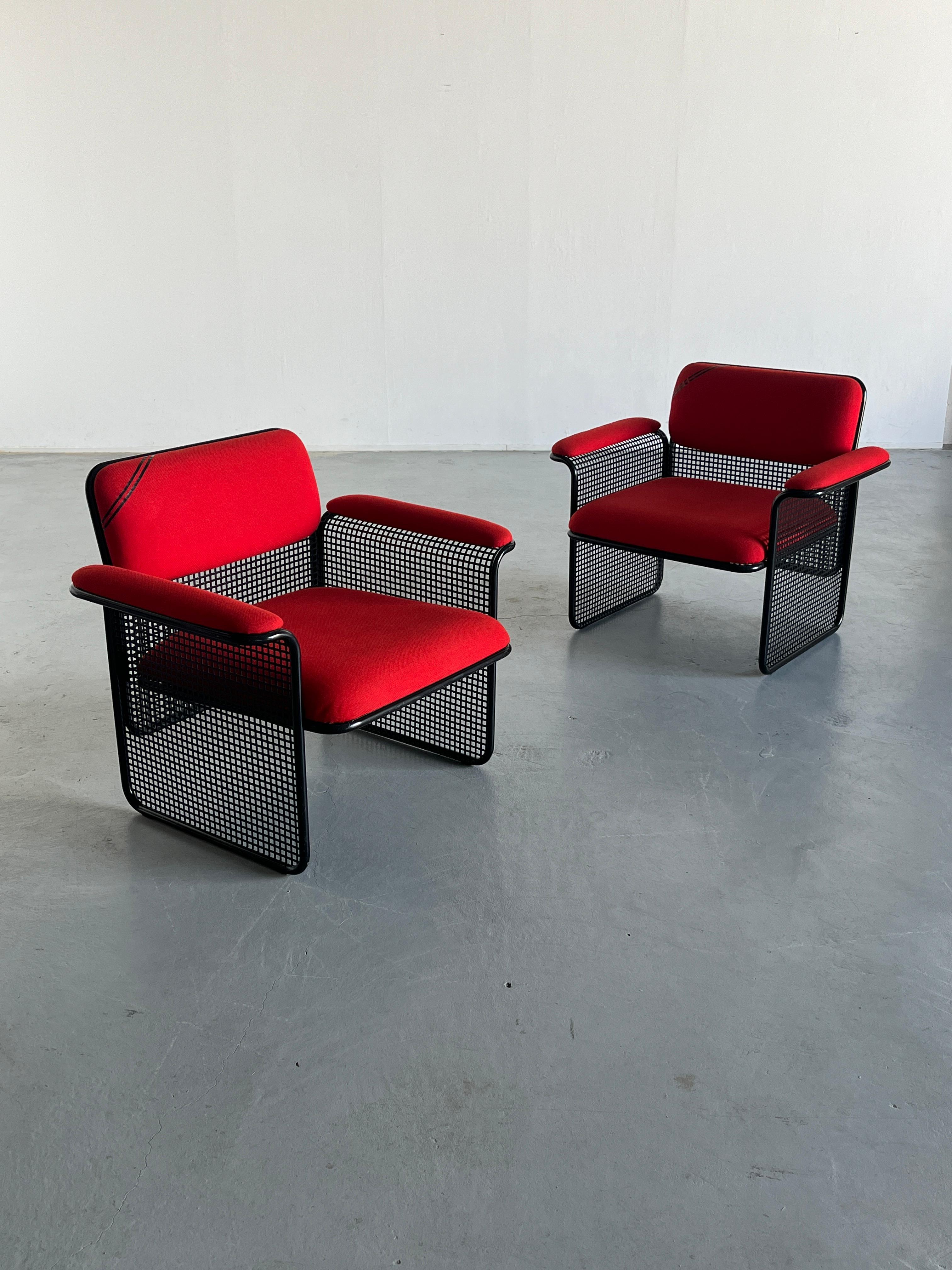 Post-Modern 1 of 2 Vintage Italian Postmodern Armchairs by Talin, Italy 1970s