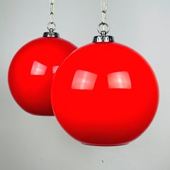 1 of 2 Vintage pendant lamp by Sijaj Hrastnik Yugoslavia 1980s