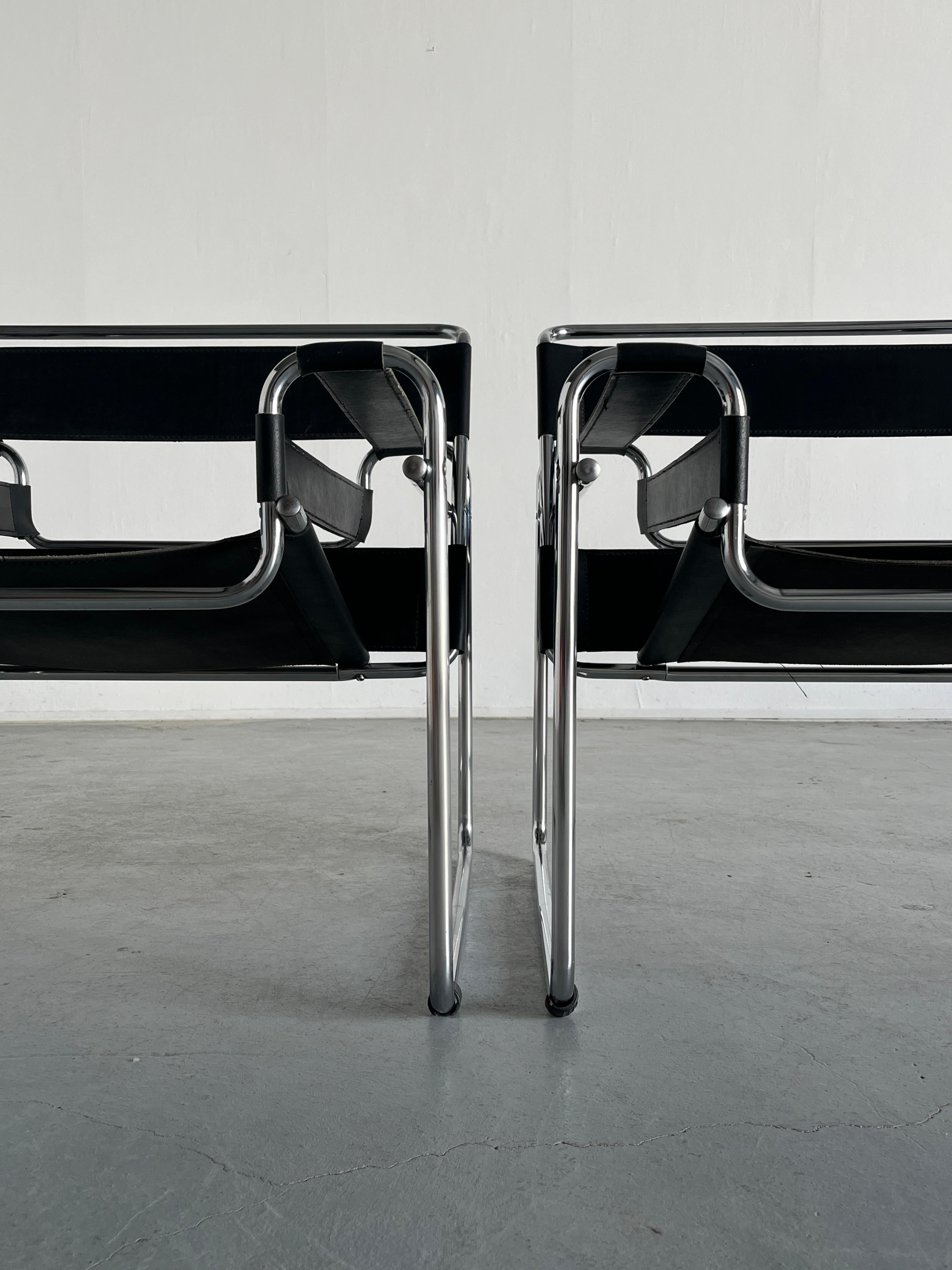 1 of 2 Vintage 'Wassily' B3 Armchairs by Marcel Breuer, 1970s Replica 1