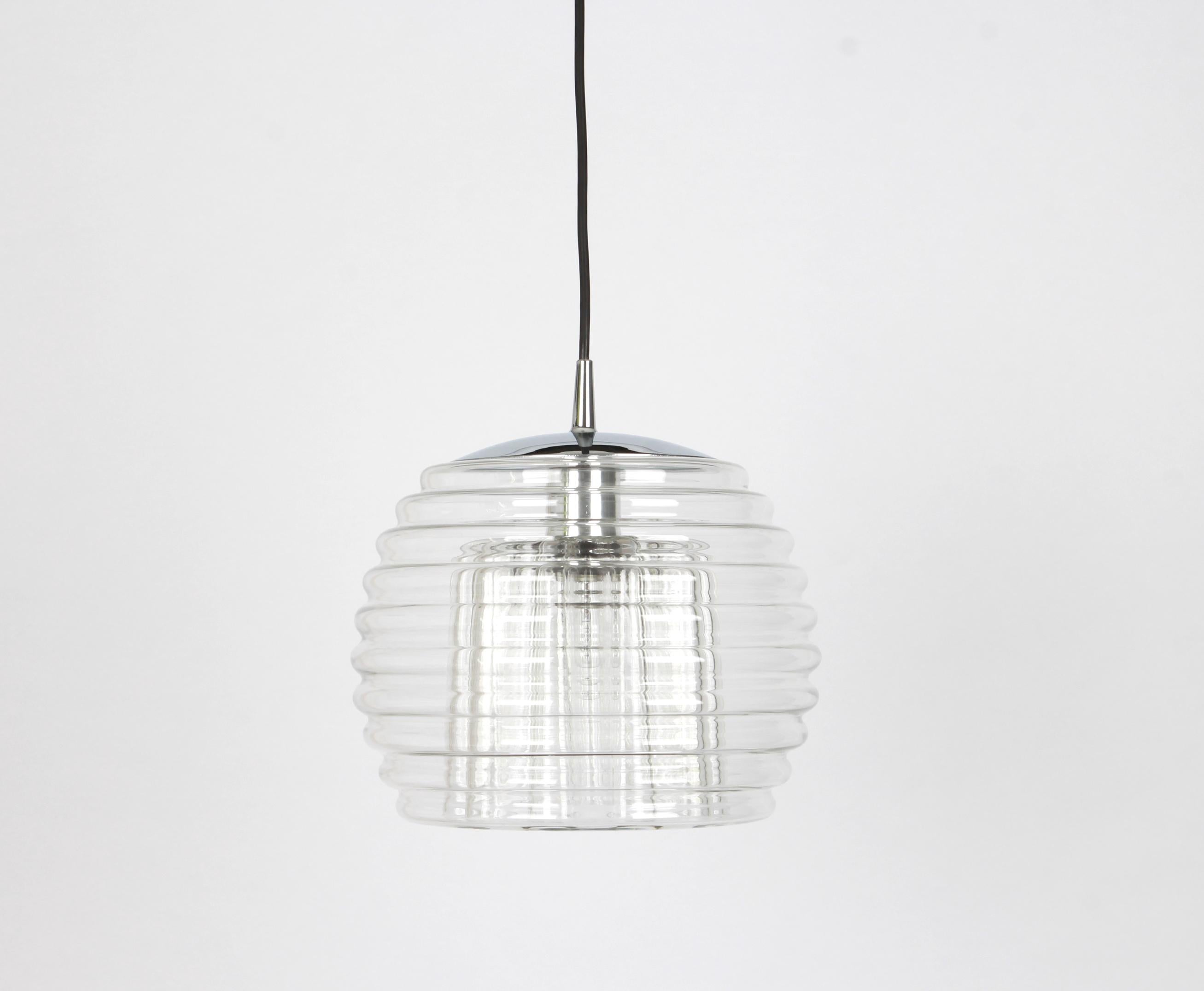 Mid-Century Modern 1 of 2 Wonderful Pendant Light by Koch & Lowy, Peill & Putzler, Germany, 1970s