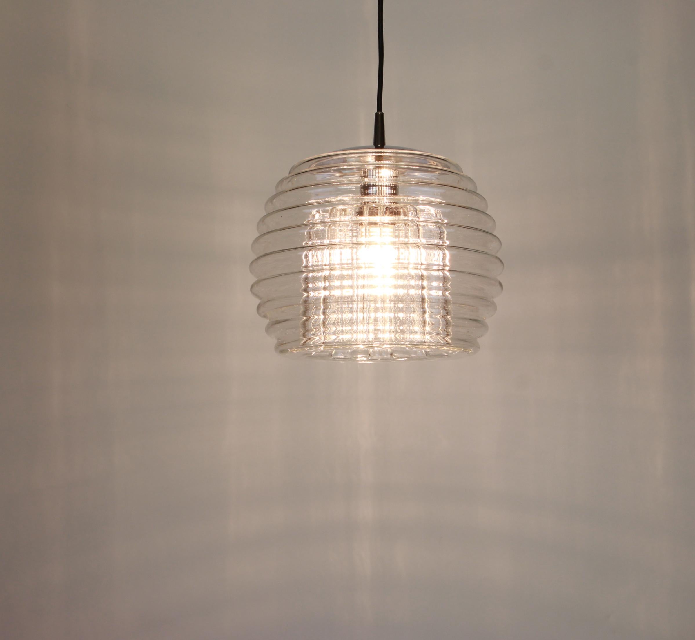 1 of 2 Wonderful Pendant Light by Koch & Lowy, Peill & Putzler, Germany, 1970s In Good Condition In Aachen, NRW