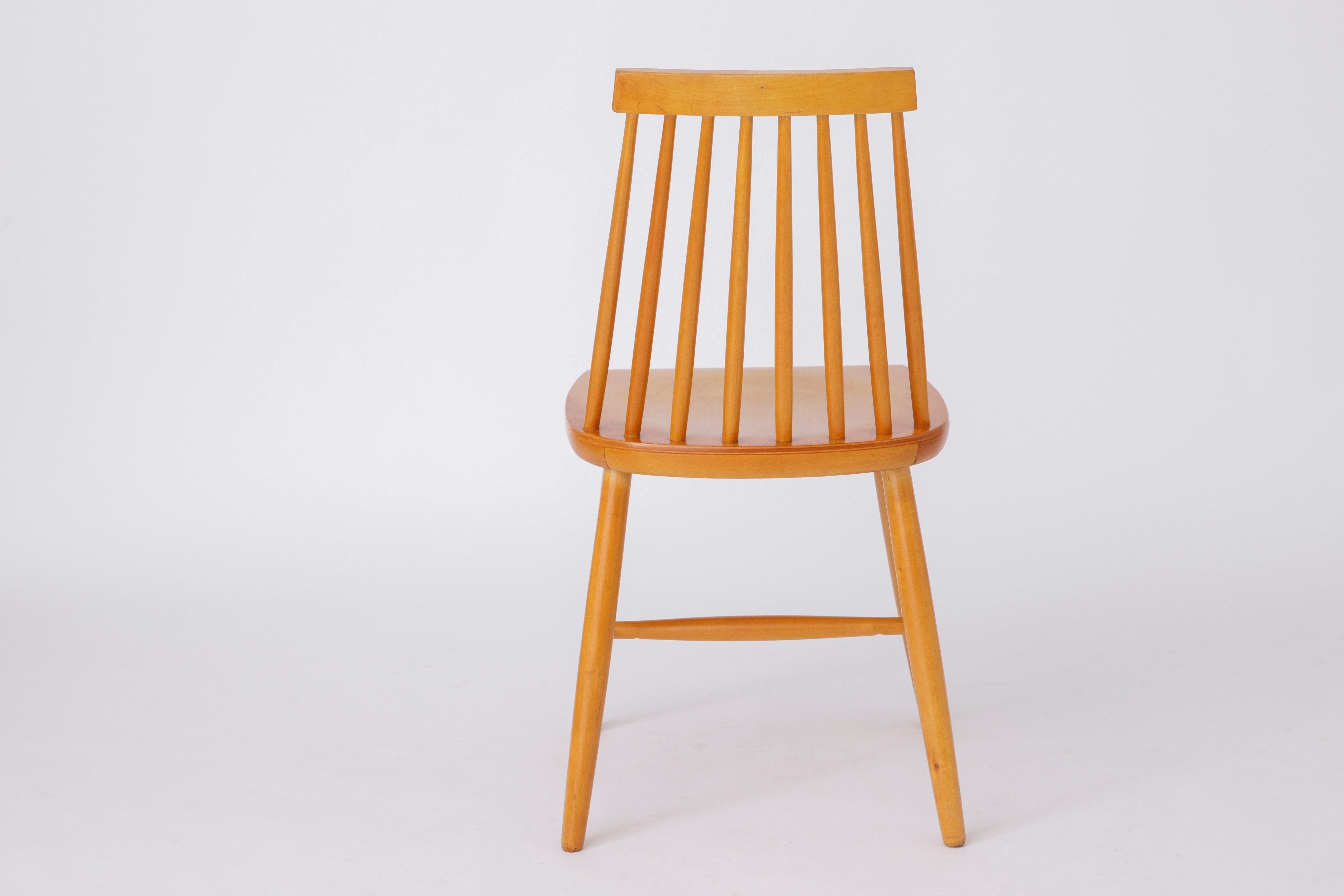 Hêtre 1 de 2 Chaise de salle à manger 