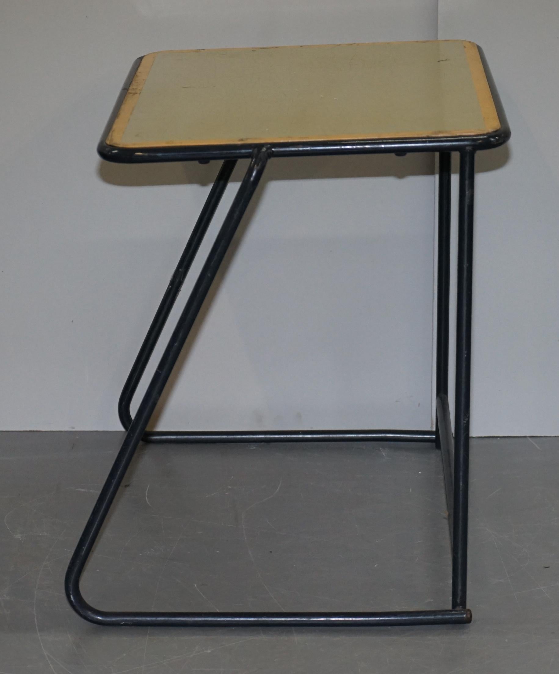 1 of 20 British Military Army Stacking Desk Tables Full Sized Stainless Steel For Sale 4