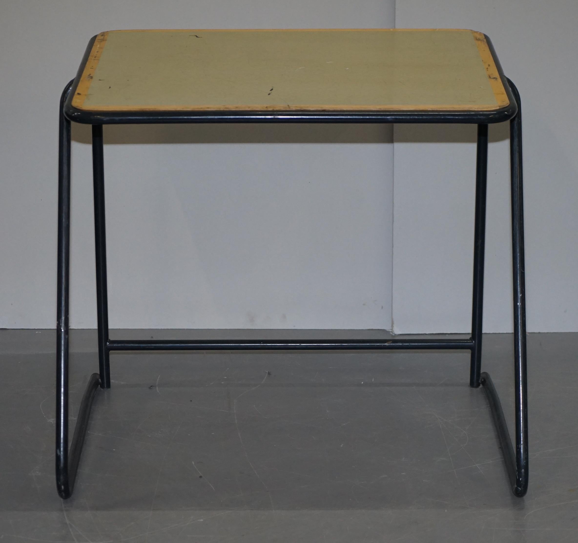 Post-Modern 1 of 20 British Military Army Stacking Desk Tables Full Sized Stainless Steel For Sale