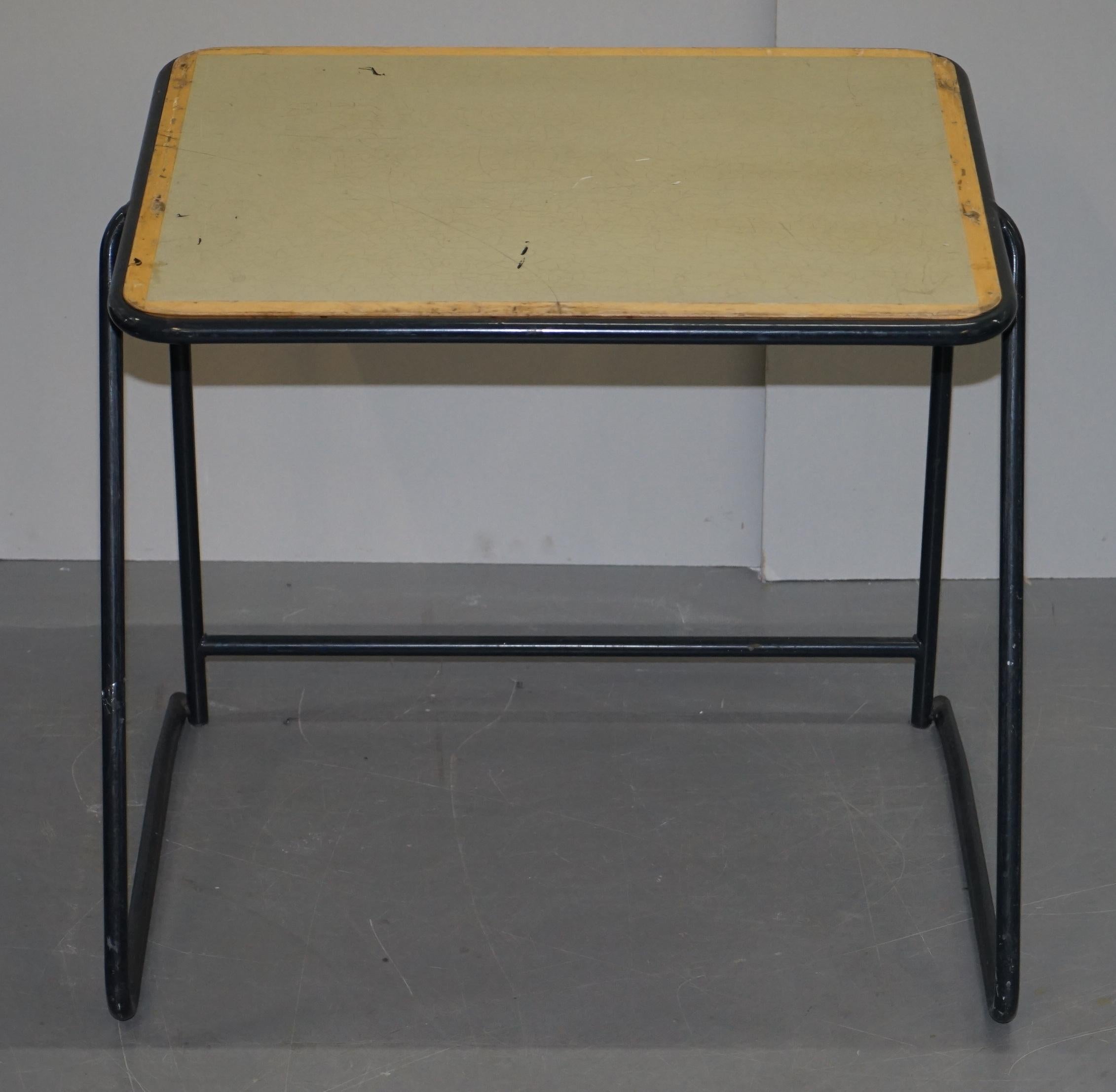 English 1 of 20 British Military Army Stacking Desk Tables Full Sized Stainless Steel For Sale