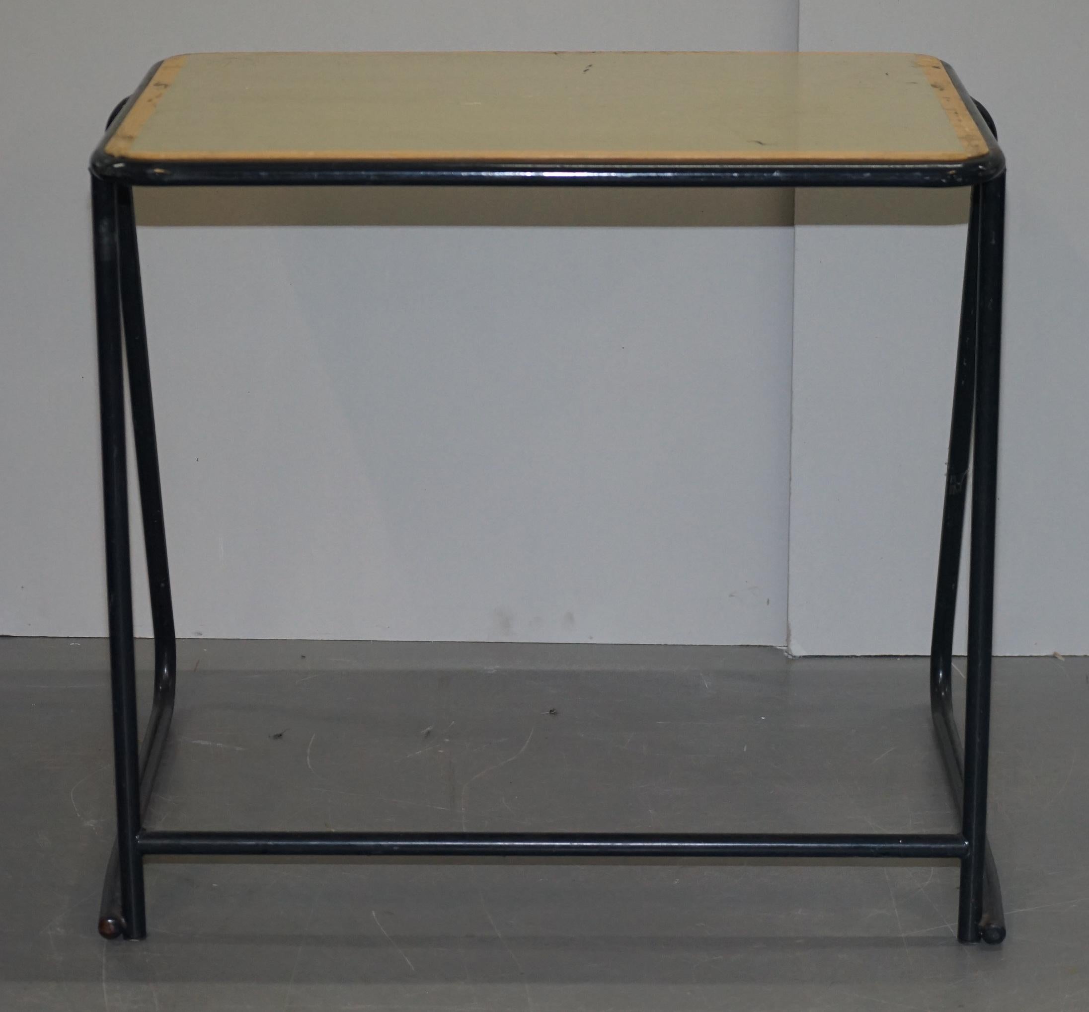 1 of 20 British Military Army Stacking Desk Tables Full Sized Stainless Steel For Sale 3