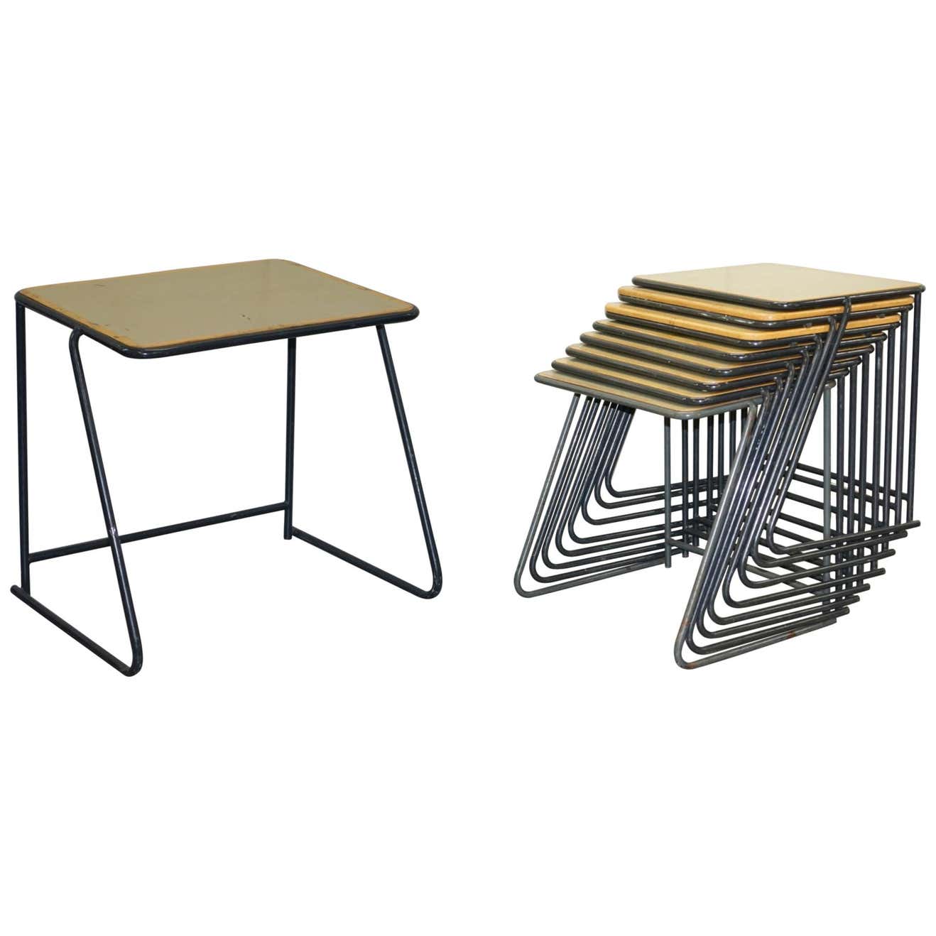 1 of 20 British Military Army Stacking Desk Tables Full Sized Stainless ...