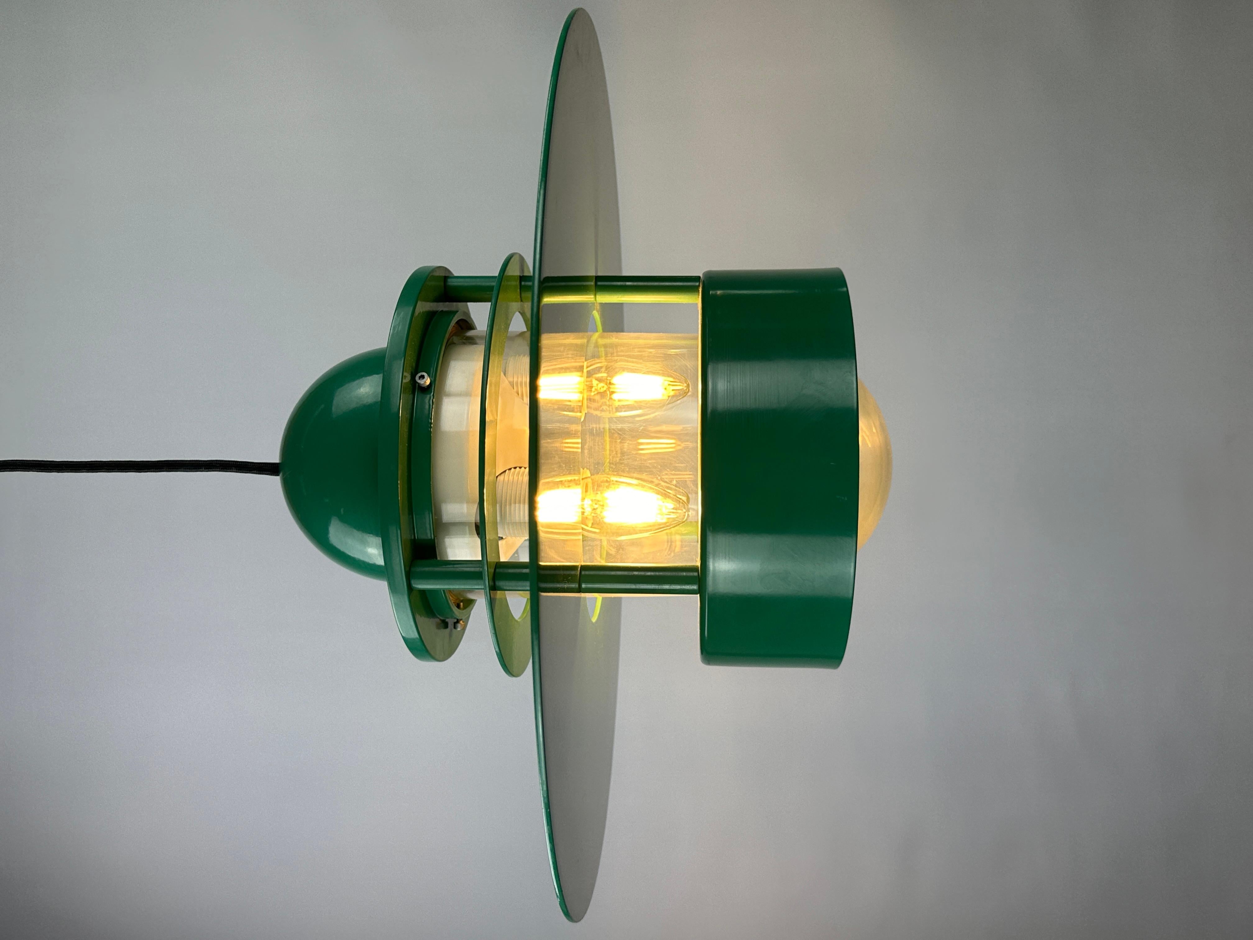 1 of 20 Louis Poulsen green pendant light Orbiter XL by Jens Møller Jensen For Sale 4