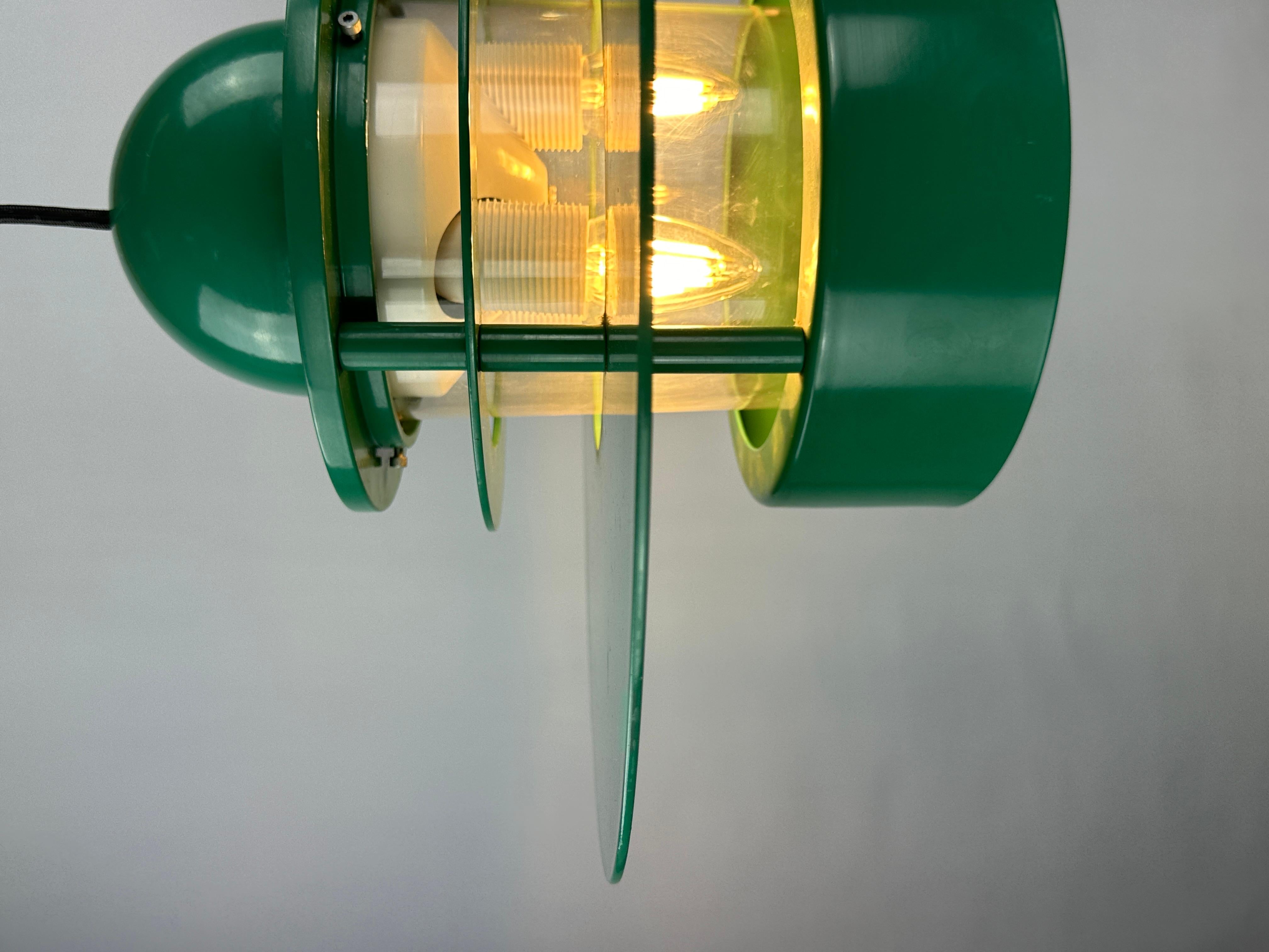 1 of 20 Louis Poulsen green pendant light Orbiter XL by Jens Møller Jensen For Sale 5