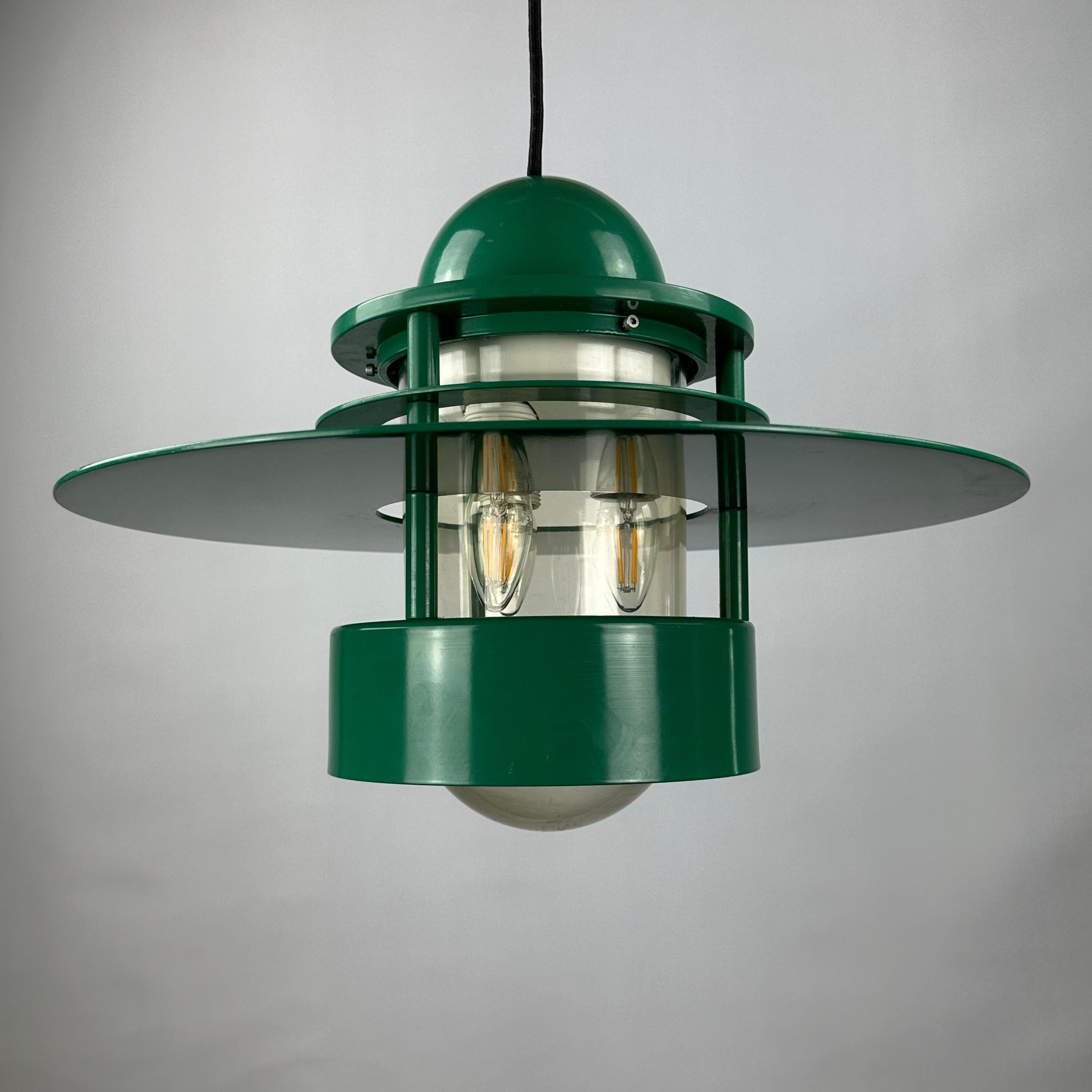 1 of 20 Louis Poulsen green pendant light Orbiter XL by Jens Møller Jensen For Sale 7