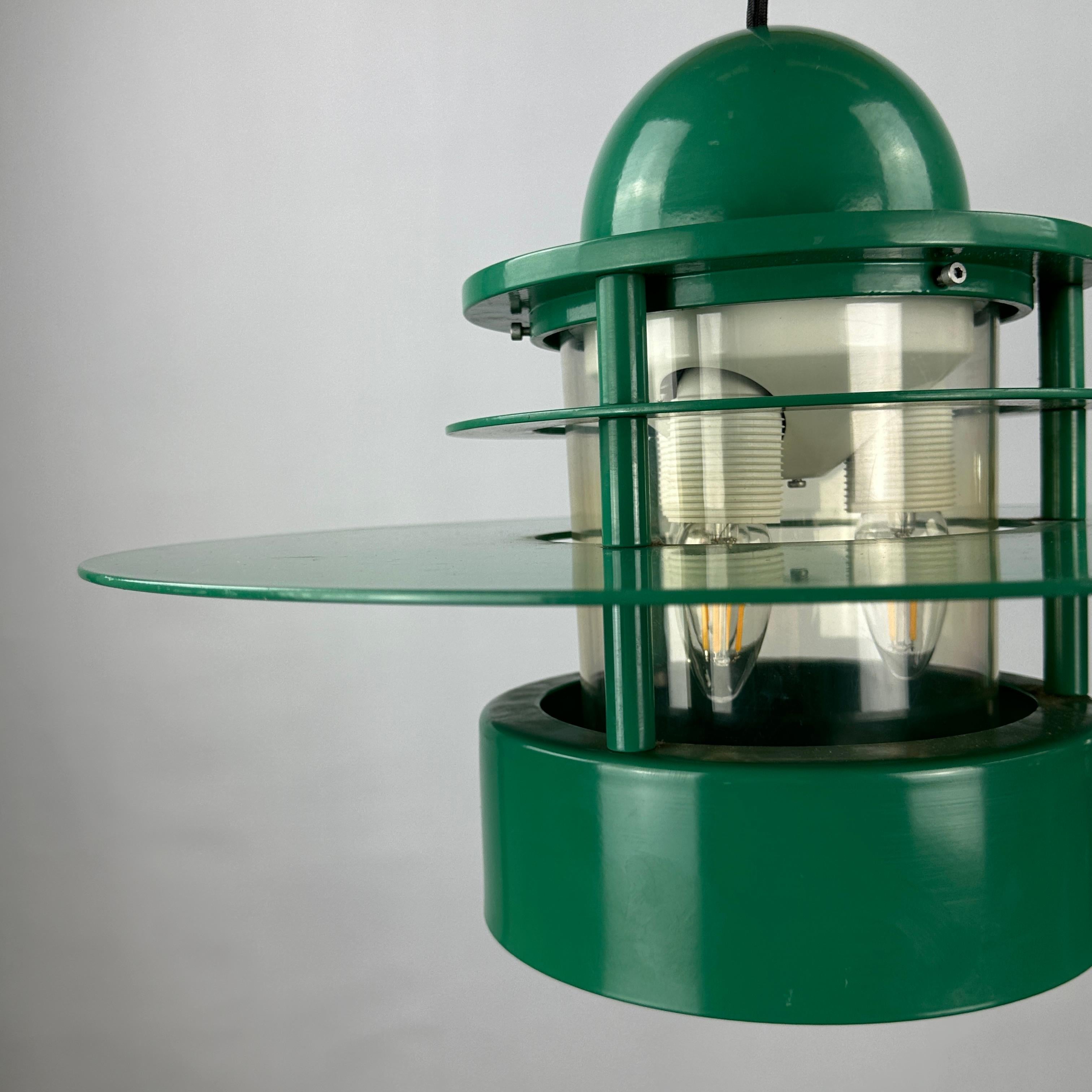 1 of 20 Louis Poulsen green pendant light Orbiter XL by Jens Møller Jensen For Sale 7