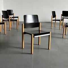 1 de 20 Sillas de comedor apilables vintage de mediados de siglo de Froscher Sitform, años 90