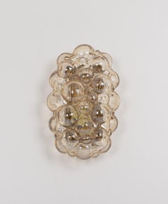 1 de 3 Apliques de cristal burbuja ámbar de Helena Tynell, Limburgo, Alemania