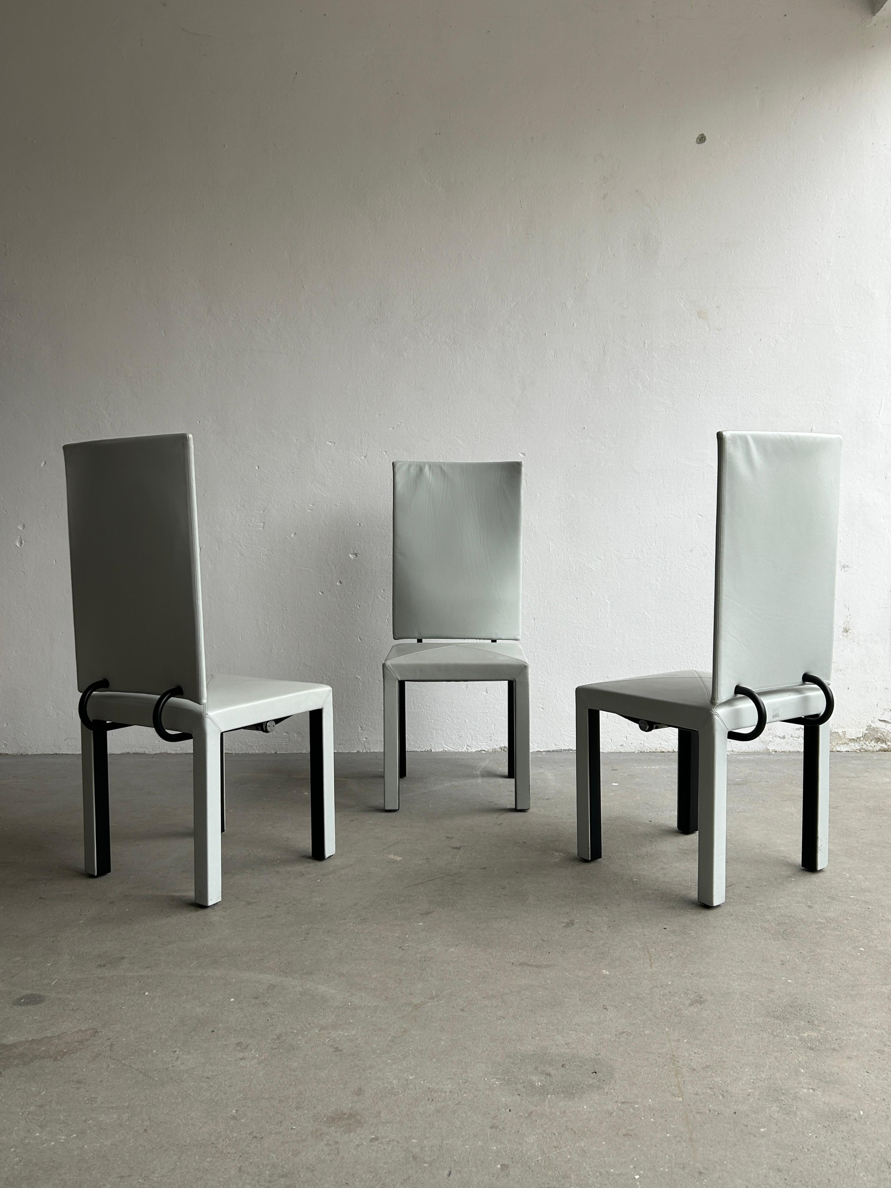 1 des 3 fauteuils Arcadia « Arcalla » en cuir vintage de Paolo Piva pour B&B Italia en vente 2