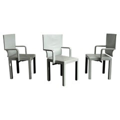 1 des 3 fauteuils Arcadia « Arcona » en cuir vintage de Paolo Piva pour B&B Italia