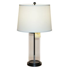 1 OF 3 BRAND NEW IN THE BOX RALPH LAUREN BLACK STORM LANTERN GLASS TABLE LAMPs