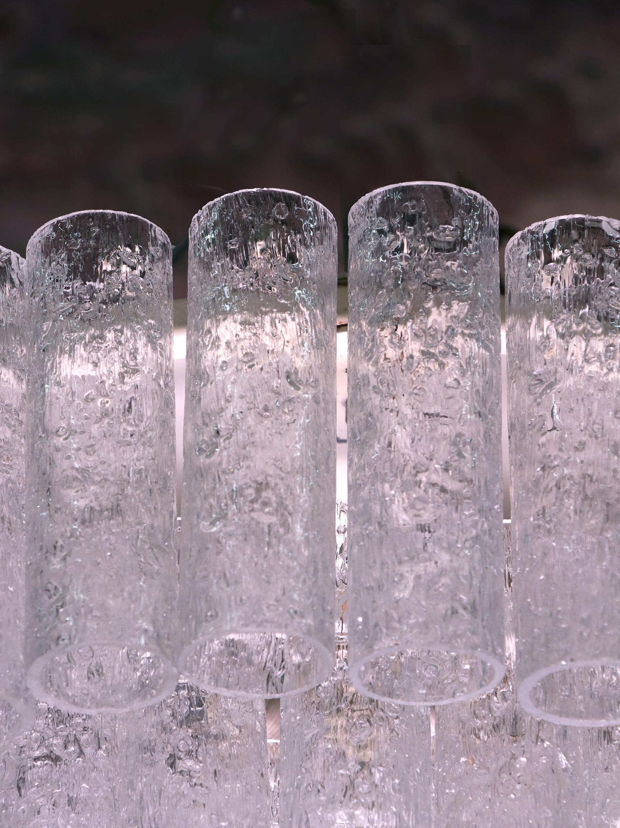1 de 3 tubes en verre de Murano à glace encastrés à quatre niveaux Doria 20 pouces, années 1960 en vente 7