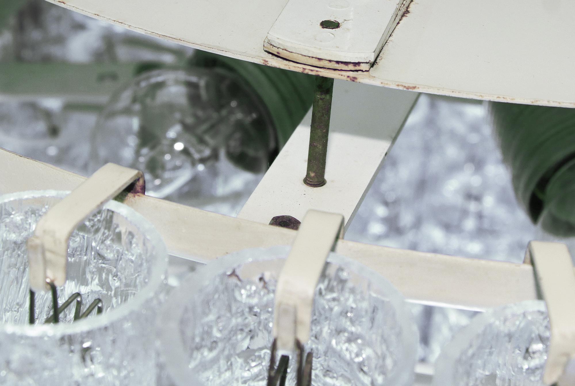 1 de 3 tubes en verre de Murano à glace encastrés à quatre niveaux Doria 20 pouces, années 1960 en vente 8