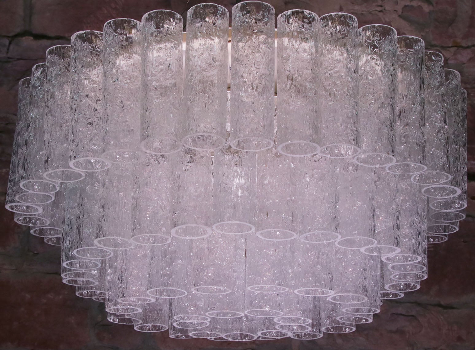 1 de 3 tubes en verre de Murano à glace encastrés à quatre niveaux Doria 20 pouces, années 1960 en vente 5