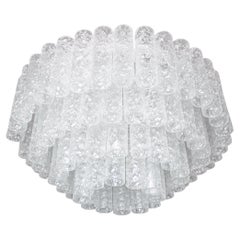 1 'di 3' Tubi di vetro a cascata Doria 20" Murano a quattro piani, anni '60