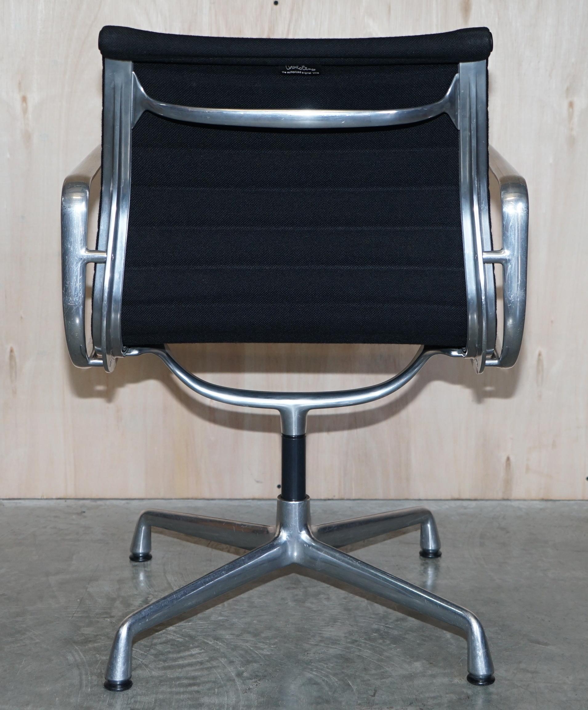 1 of 3 Charles & Ray Vitra Eames EA108 Hopsak Swivel Office Armchairs For Sale 3