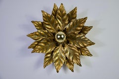1 von 3 Blumenförmige Wandleuchte oder Unterputzleuchte von Hans Kögl, Deutschland, 1960er Jahre