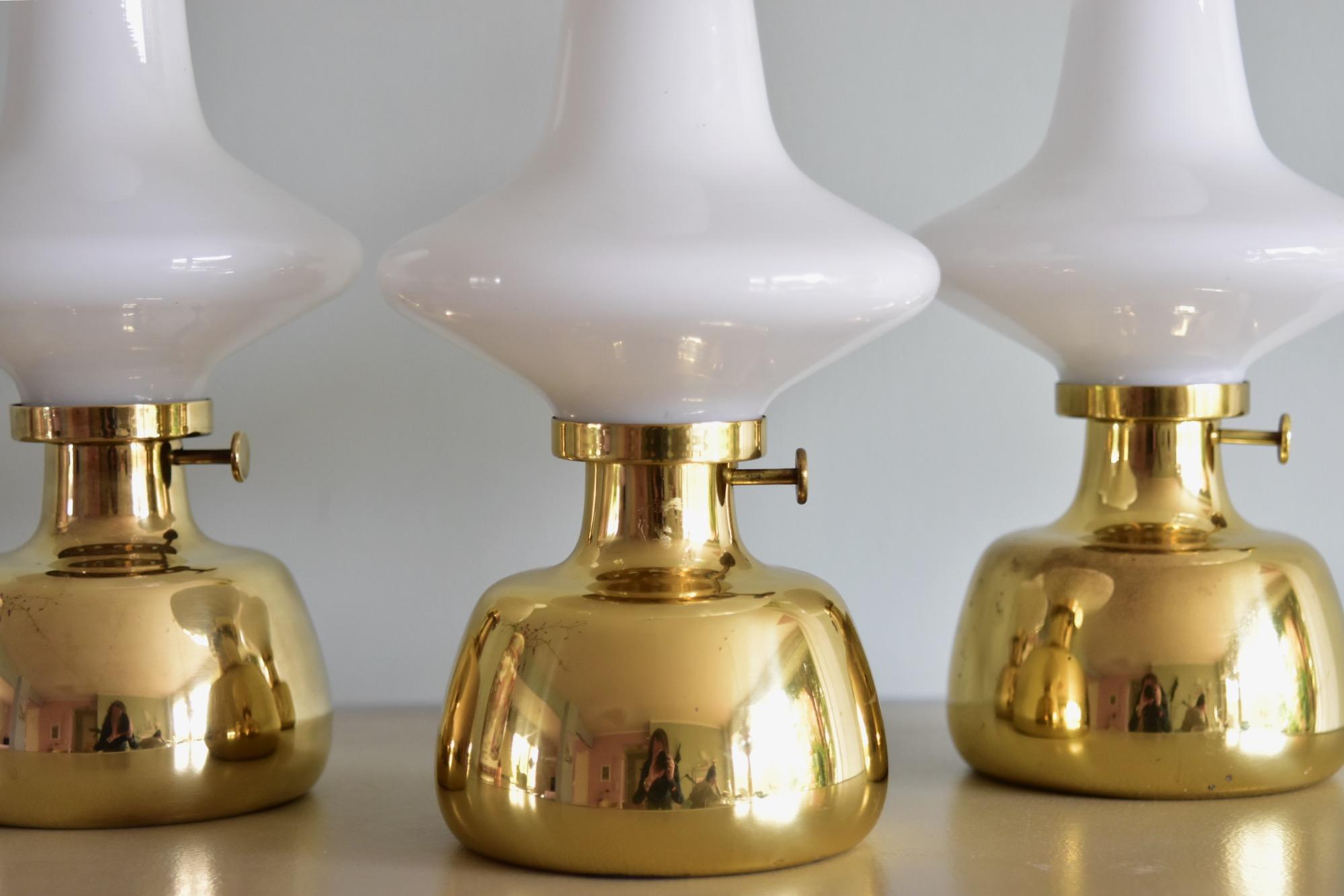 Mid-Century Modern 1 of 3 Henning Koppel Petronella Oil Lamp by Louis Poulsen, Denmark