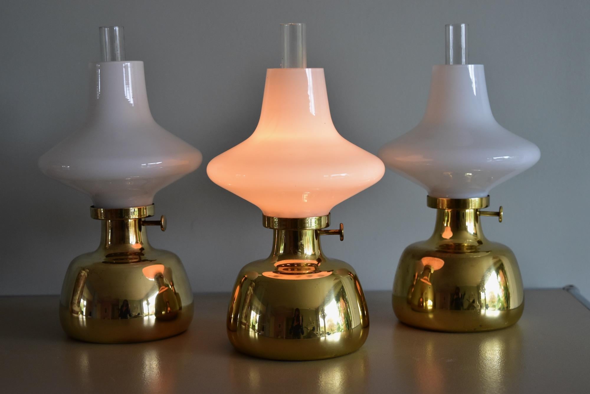 20th Century 1 of 3 Henning Koppel Petronella Oil Lamp by Louis Poulsen, Denmark