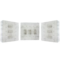 1 des 3 grands plafonniers en verre de Murano de Kalmar, Autriche, années 1960