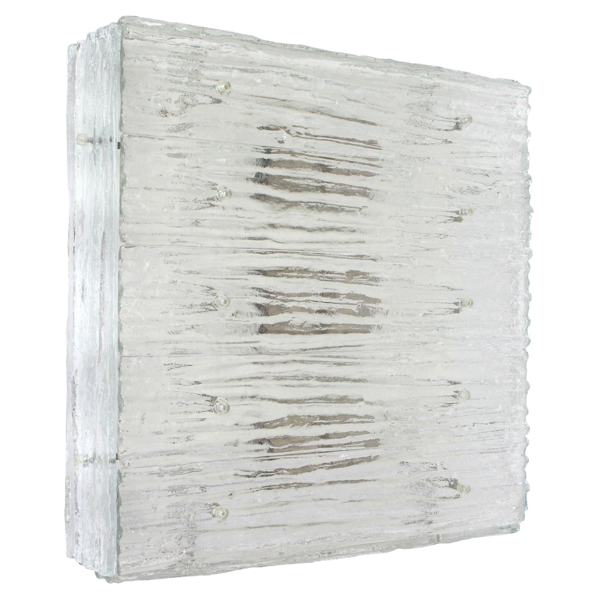 1 von 3 Große Einbaubeleuchtung aus Muranoglas von Kalmar, Österreich, 1960er Jahre