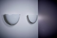 1 of 2 Huge Pairs of Murano Glass Wall Lamps for Leucos, Italy - 1970s