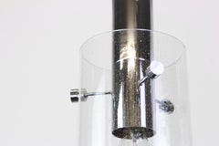 1 of 3 Lantern Form Pendant Cylindrical Glass Shade by Limburg, Germany, 1960s