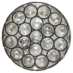 1 di 3 grandi lampade ad anello in ferro e vetro Model No. 2816 di Limburg, anni '60
