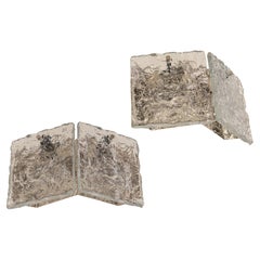 1 of 3 Large Kalmar Sconce Wall Lights Murano Glass by Kalmar, Austria, 1960s