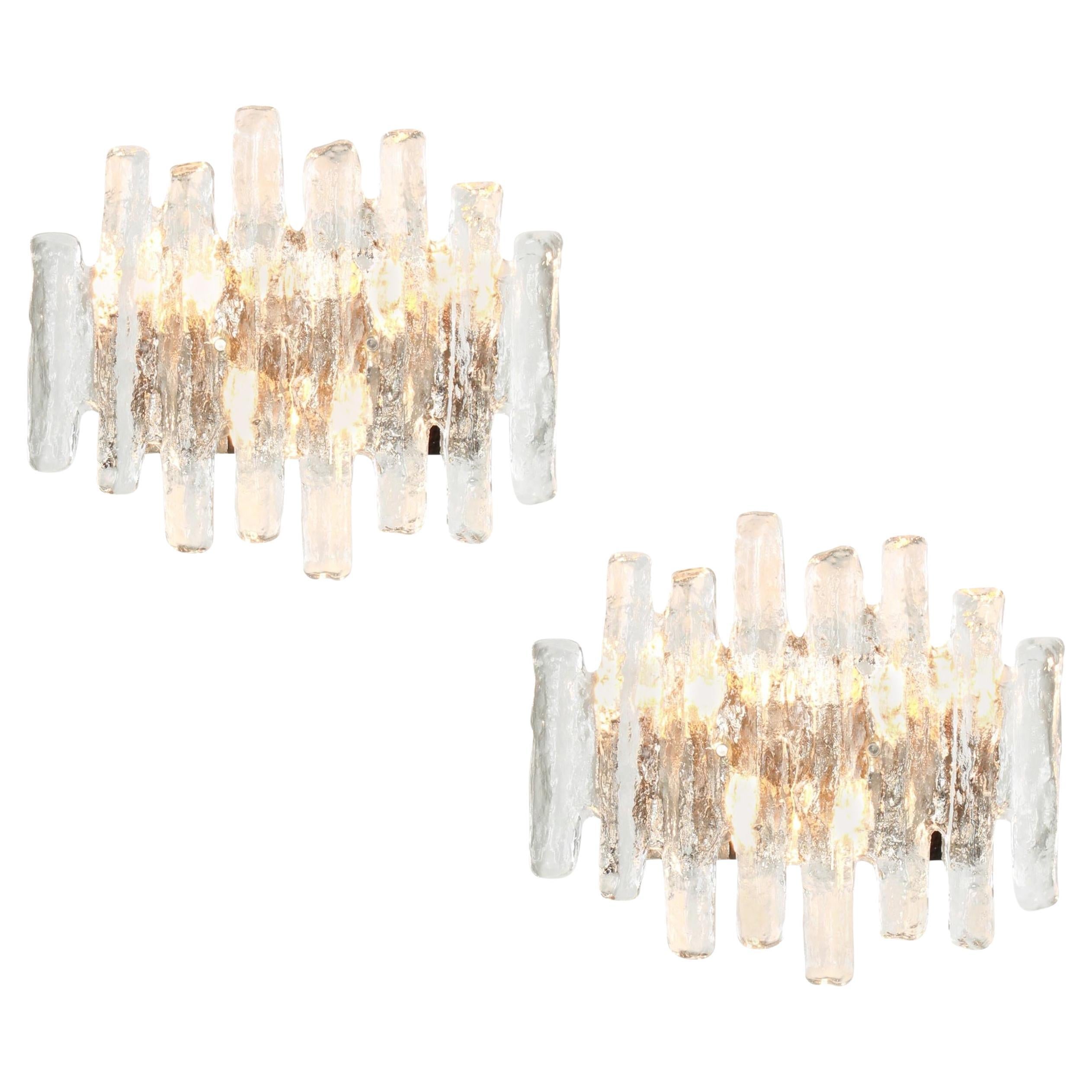 1 of 3 Large Kalmar Sconces Wall Lights, Austria, 1960s