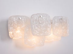 1 von 3 Große Wandleuchte Murano Glas von Kalmar, Österreich, 1960er Jahre