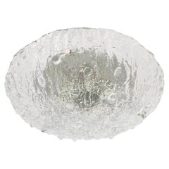 1 des 3 grands luminaires en verre de Murano Kaiser, Allemagne, 1970