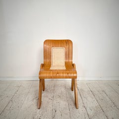 1 of 2 Mid Century Italian Ash Dining Chairs by Gigi Sabadin for Stilwood, 1970s