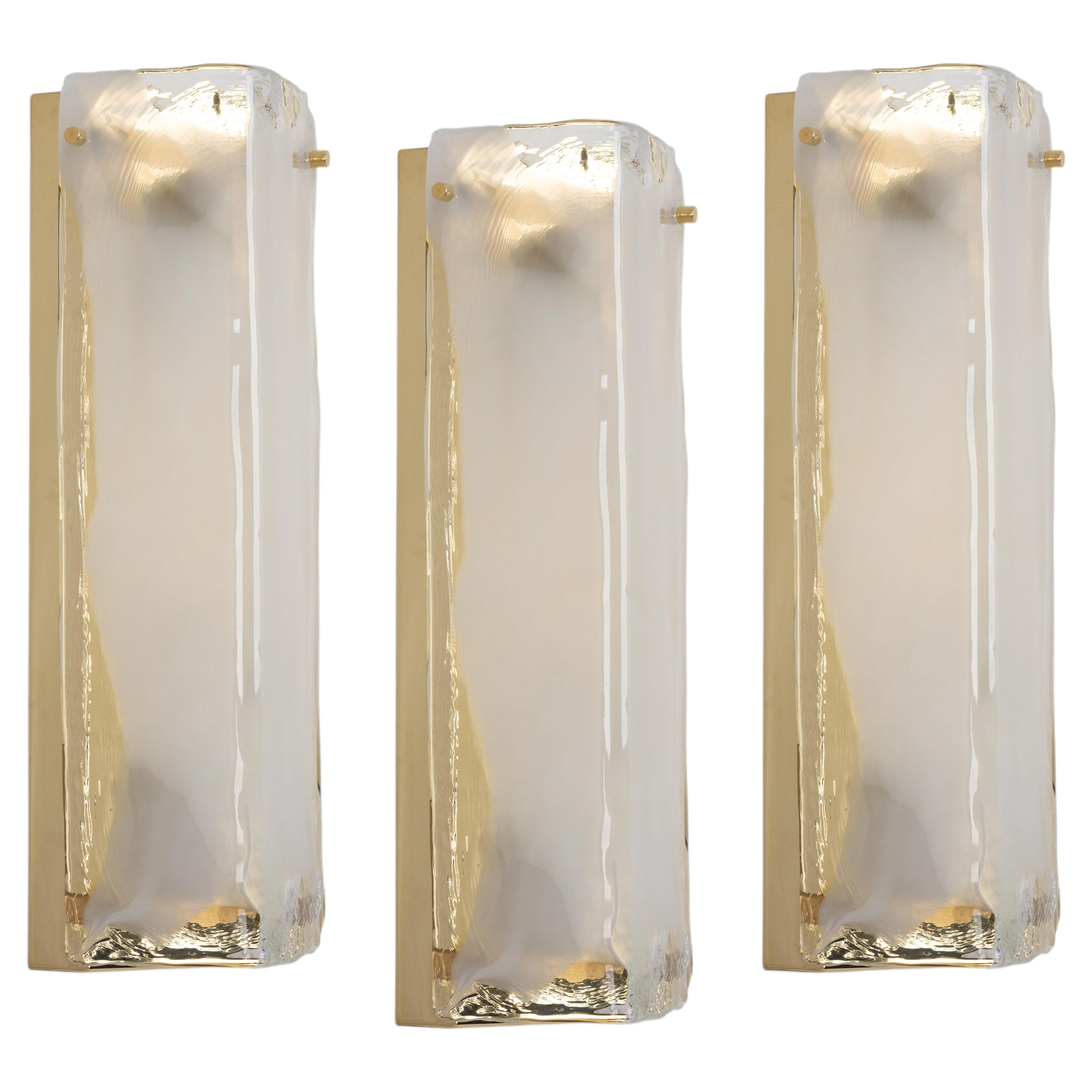 1 of 4 Mid Century Kalmar Murano Glass Sconce Wall Light, Austria, 1960s