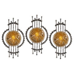 Vintage 1 of 3 Mid-Century Murano Wall Sconces by Tom Ahlstrom and Hans Ehrlich