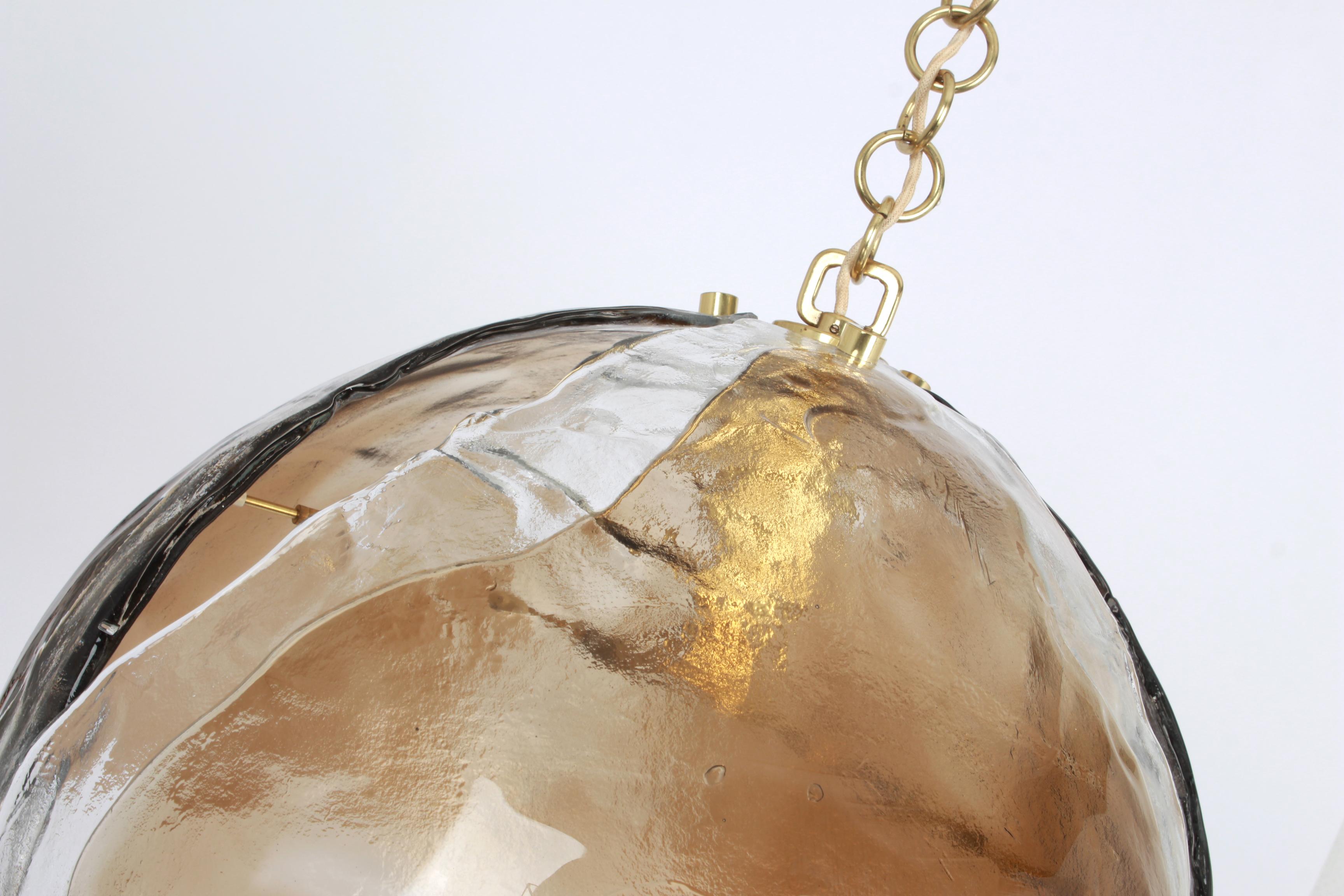 1 des 3 lustres en verre de Murano conçus par Kaiser, Allemagne, années 1960 en vente 2