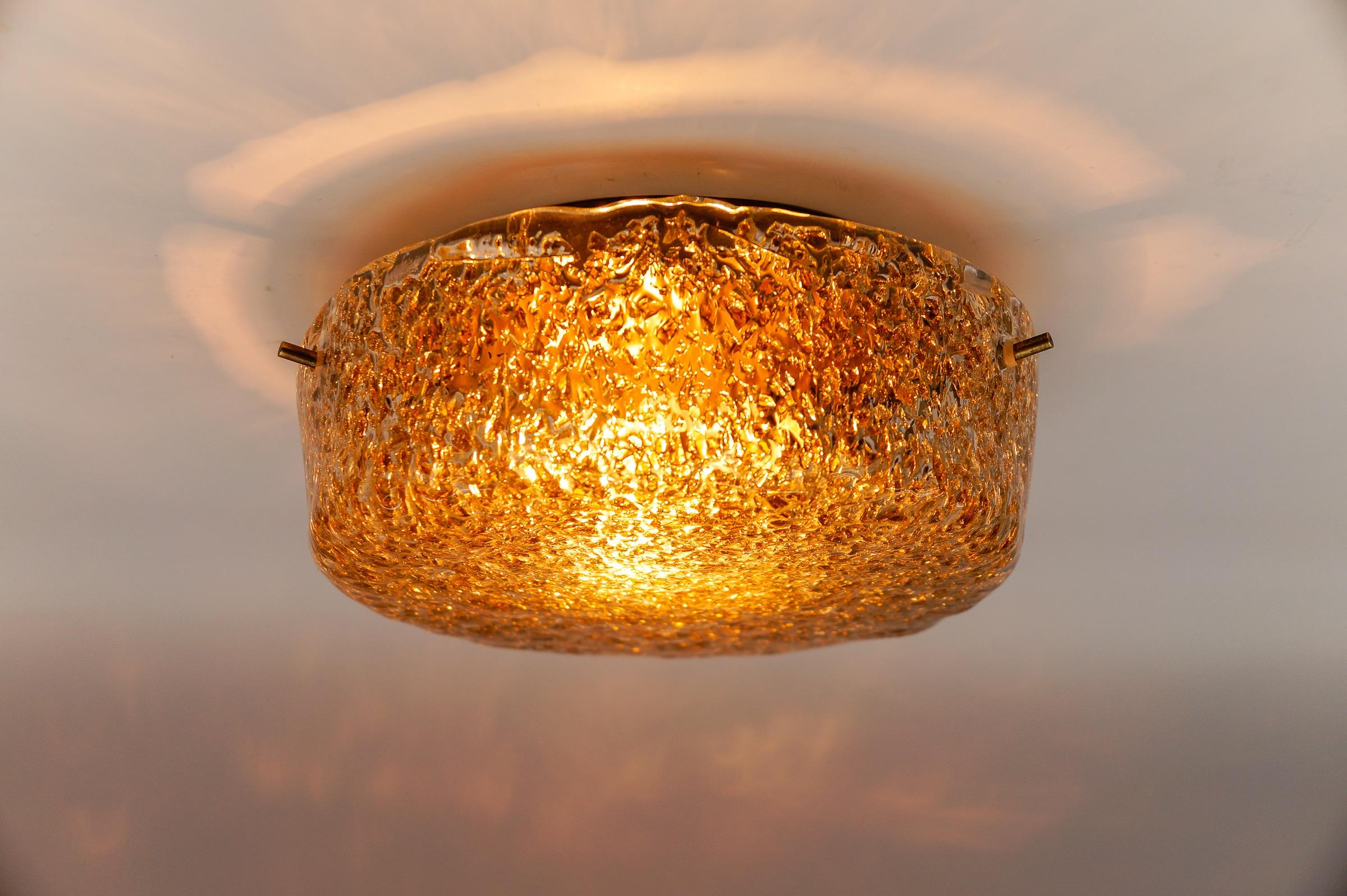 1. di 3 lampade da incasso in vetro di Murano, Italia, anni '60 In condizioni buone in vendita a Nürnberg, Bayern