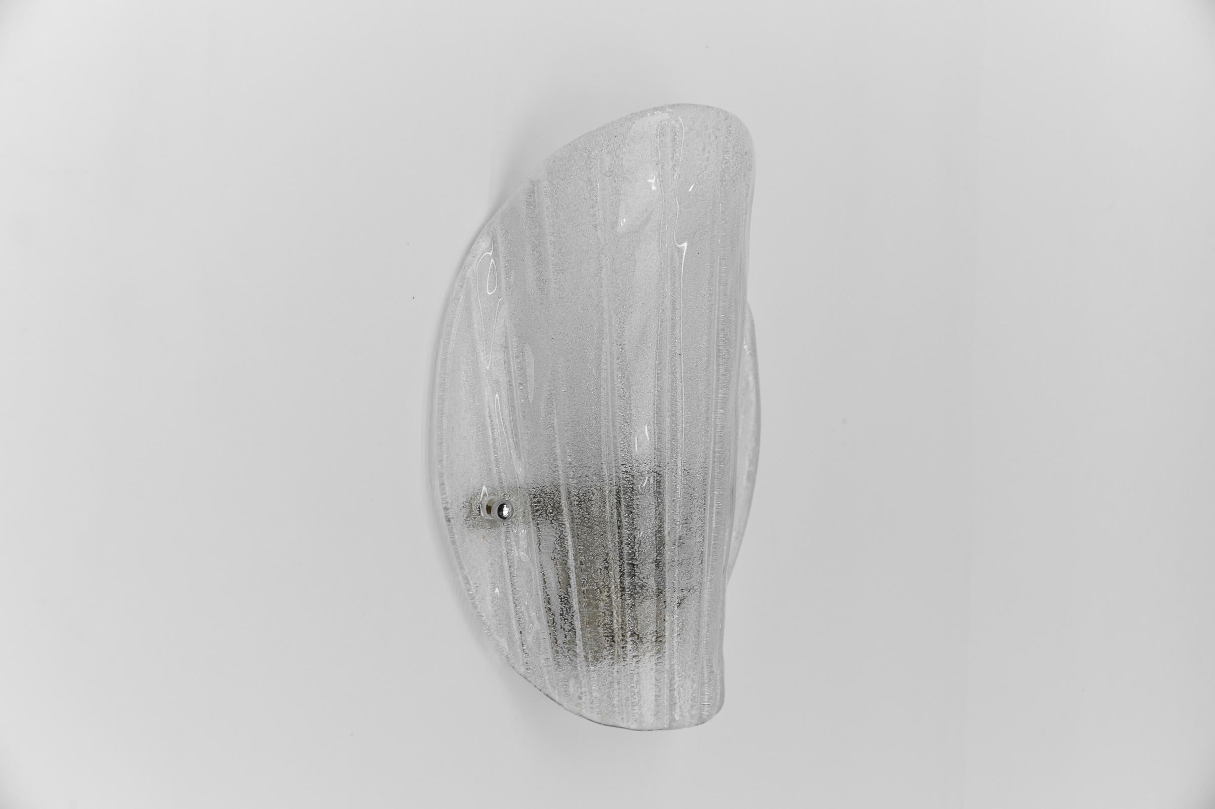 Italian 1 of 3 Murano Glass Sconce  Wall Lamp, 1960s  For Sale