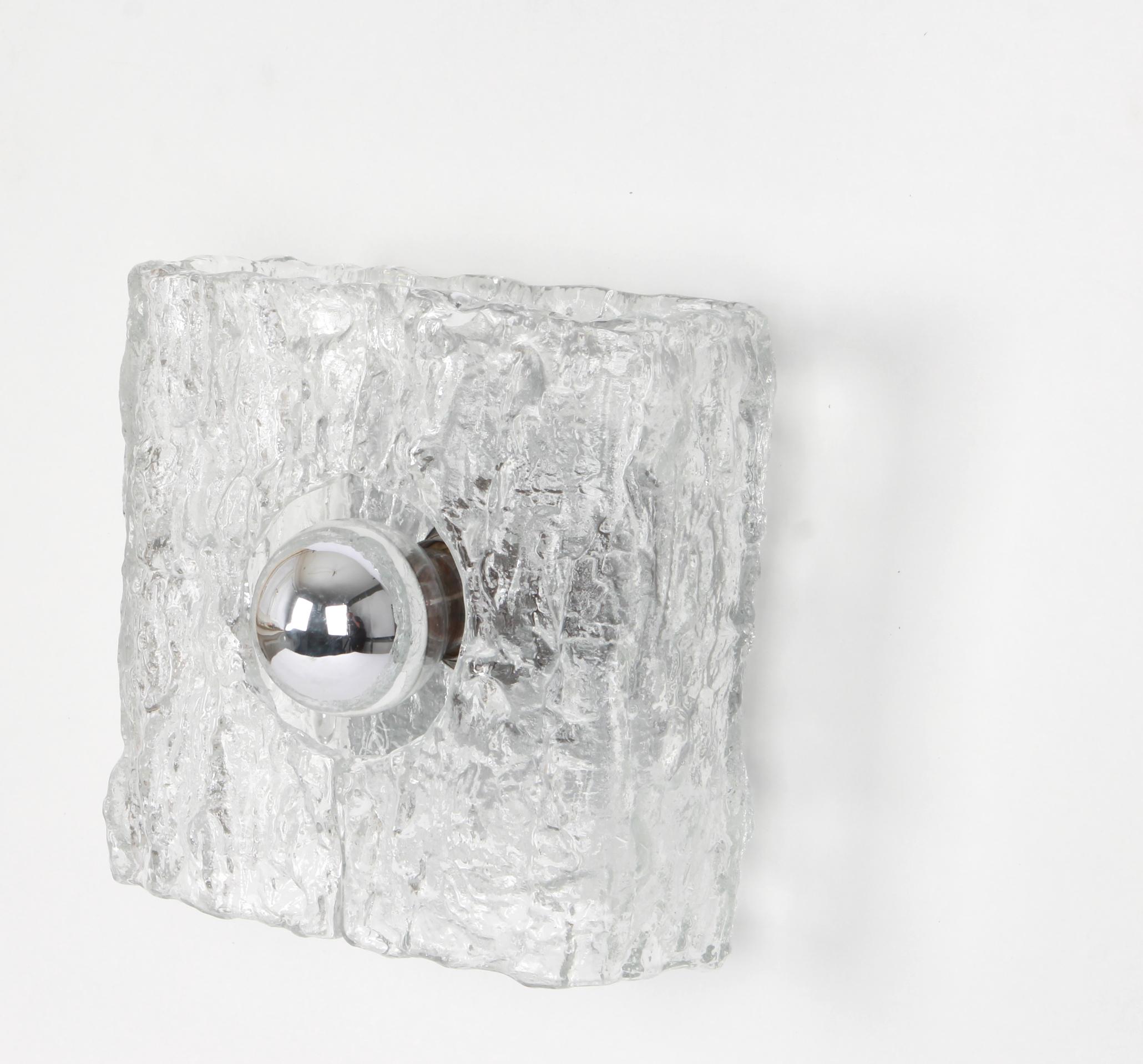 1 de 3 Apliques de tocador de cristal de Murano de Kaiser, Alemania, años 70 Cristal de Murano en venta