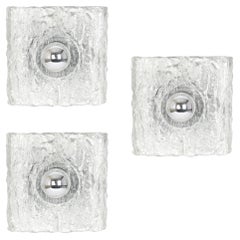 1 de 3 Apliques de tocador de cristal de Murano de Kaiser, Alemania, años 70