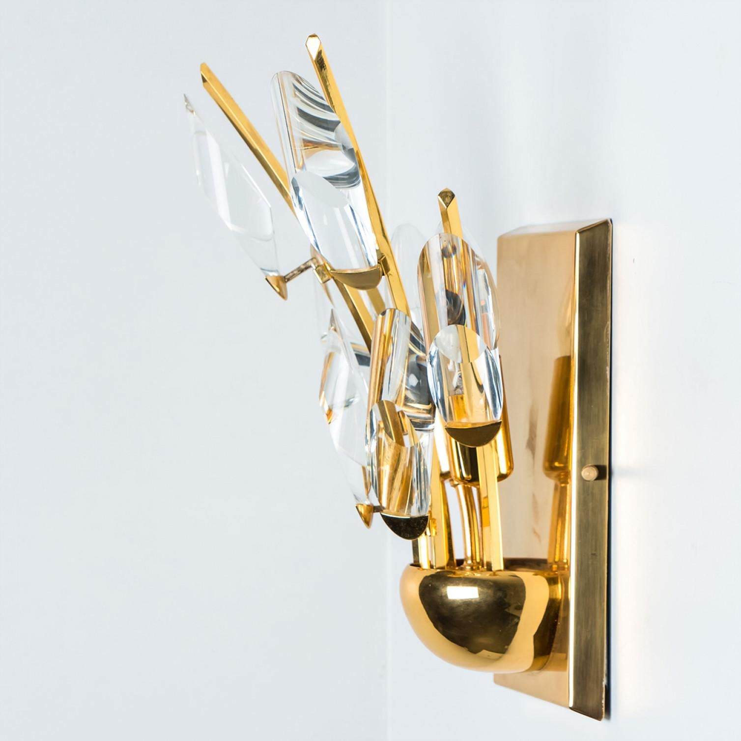 1 de 3 de Candelabros de latón dorado, Stilkronen, 1975 en venta 2
