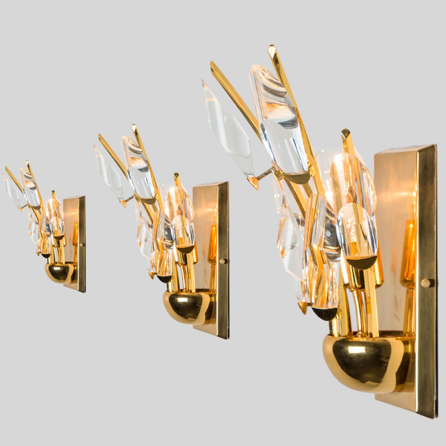 1 de 3 de Candelabros de latón dorado, Stilkronen, 1975 en venta 7