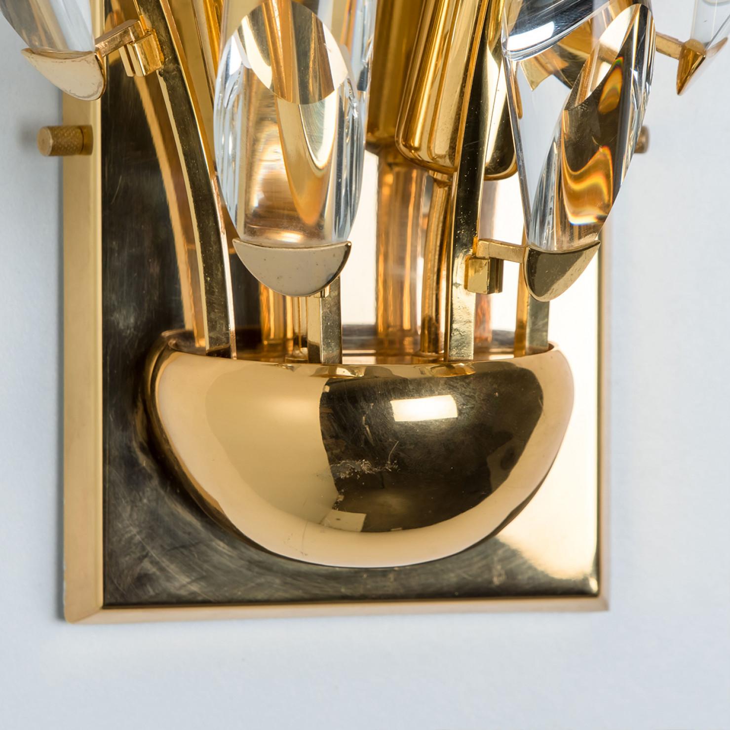 1 de 3 de Candelabros de latón dorado, Stilkronen, 1975 en venta 8