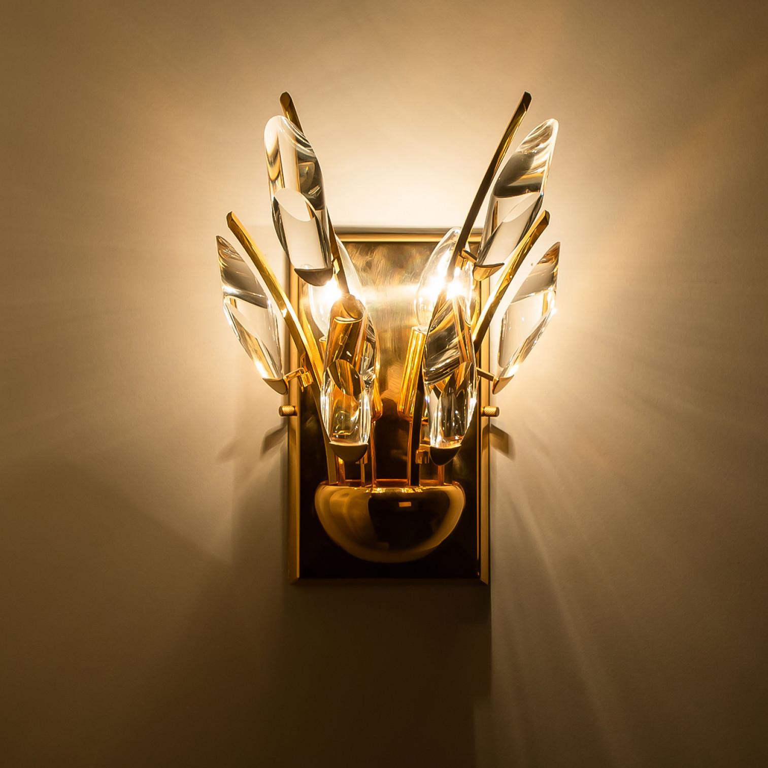 1 de 3 de Candelabros de latón dorado, Stilkronen, 1975 Regencia de Hollywood en venta
