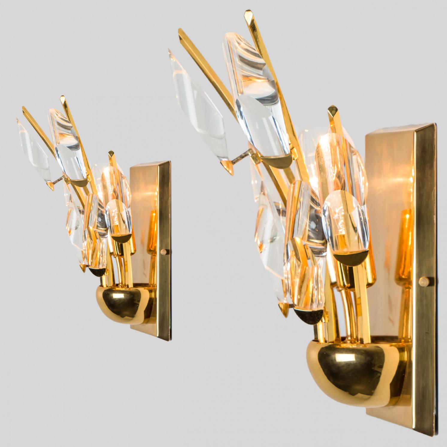 1 de 3 de Candelabros de latón dorado, Stilkronen, 1975 en Bueno estado para la venta en Rijssen, NL